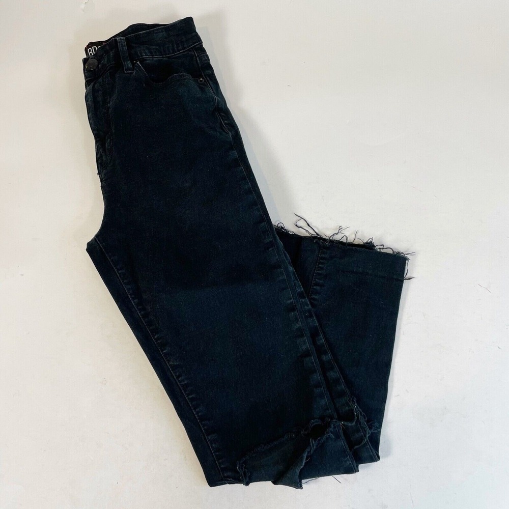 BDG Twig High Rise Skinny‎ Jeans Womens 26 Black Distressed Denim Dark Wash